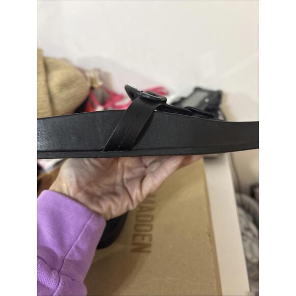 Tory Burch Miller Cloud Leather Sandal BLACK US 5 AUTHENTIC - Picture 16 of 16